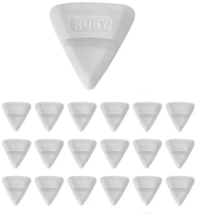 Main image of Ruby Space Triangles, 18-Pc Hanger Hooks, White
