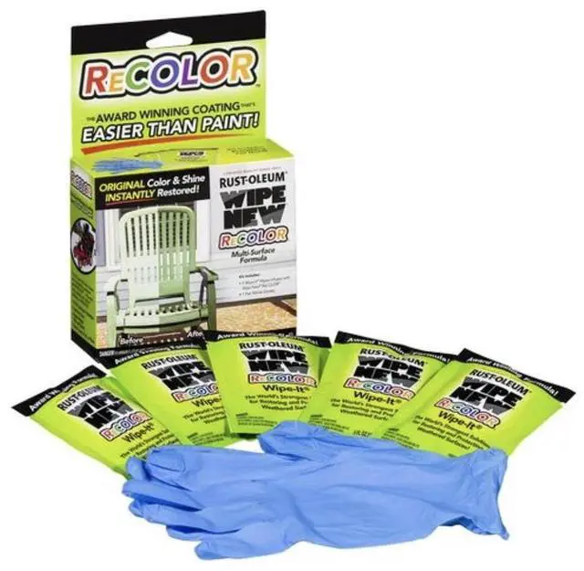 Alt view image 7 of 7 - Rust-Oleum Wipe New Recolor Wipe It Kit 362838