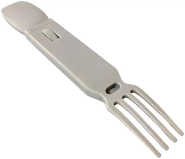 Alt view image 2 of 7 - 4-in-1 Snapatite+ Utensil Set - Spoon, Knife, Fork, Bottle Opener (Light Grey)