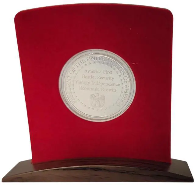 Alt view image 2 of 6 - Donald Trump 2024 Commemorative Coin Gold Collectible Display Case Certificate
