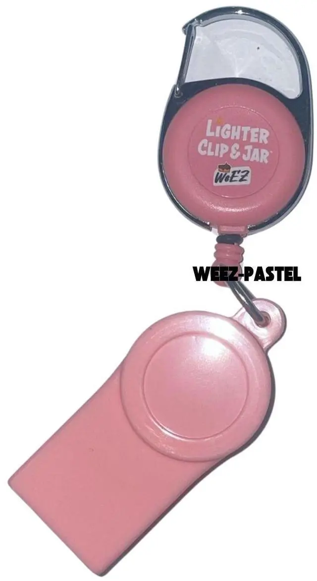 Alt view image 3 of 7 - WEEZ Retractable Lighter Clip & Silicone Jar- Pastel