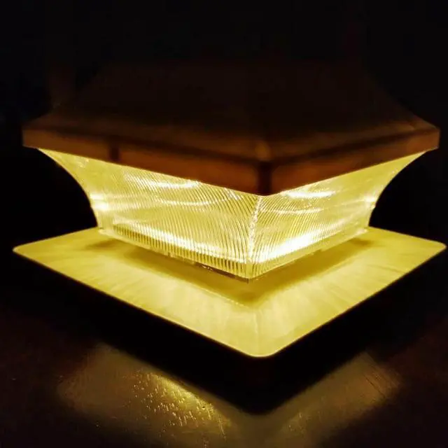Alt view image 5 of 7 - Solar Post Cap Lights Outdoor - Set of Two