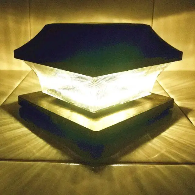 Alt view image 2 of 7 - Solar Post Cap Lights Outdoor - Set of Two