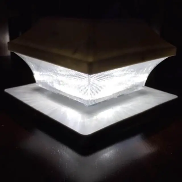 Alt view image 4 of 7 - Solar Post Cap Lights Outdoor - Set of Two