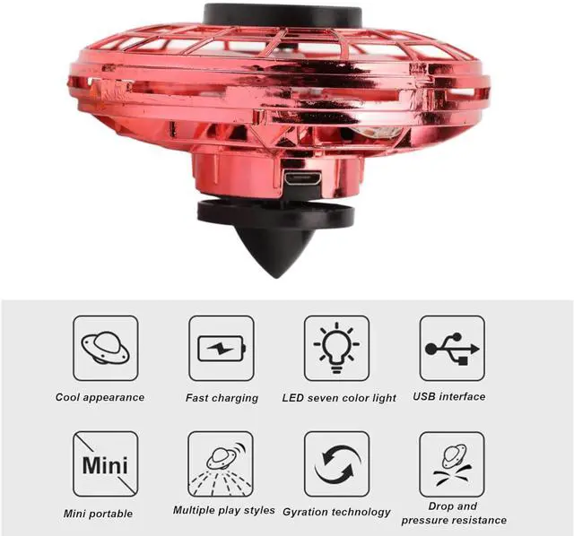 Alt view image 5 of 5 - Glow Drone: Rechargeable Flying Drone with LED Light Show