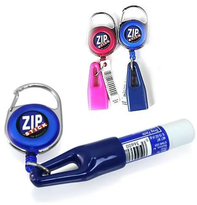 Alt view image 3 of 3 - Zip Stick Retractable Lip Balm Holder - 2 Pack- Assorted Colors