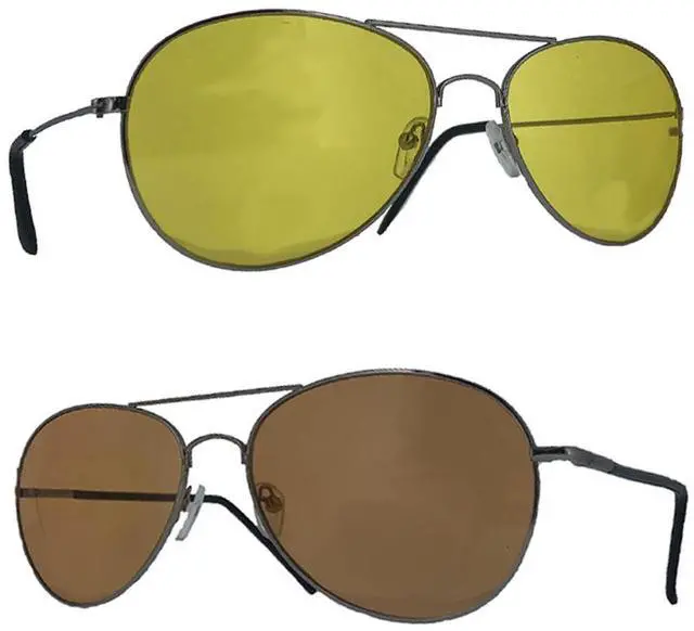 Alt view image 2 of 6 - Amber Driver and Night Vision Sunglasses