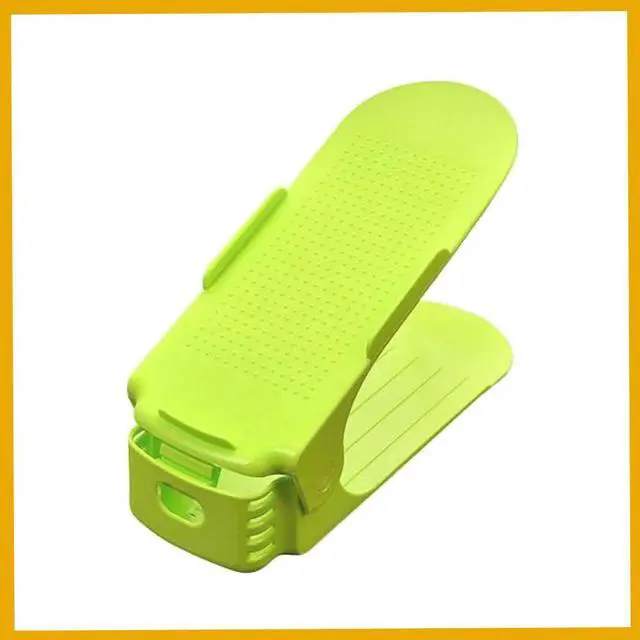 Alt view image 2 of 6 - Shoe Double Decker - Efficient Space-Saving Organizer- Green