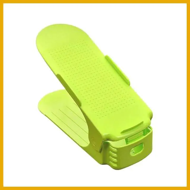 Alt view image 4 of 6 - Shoe Double Decker - Efficient Space-Saving Organizer- Green