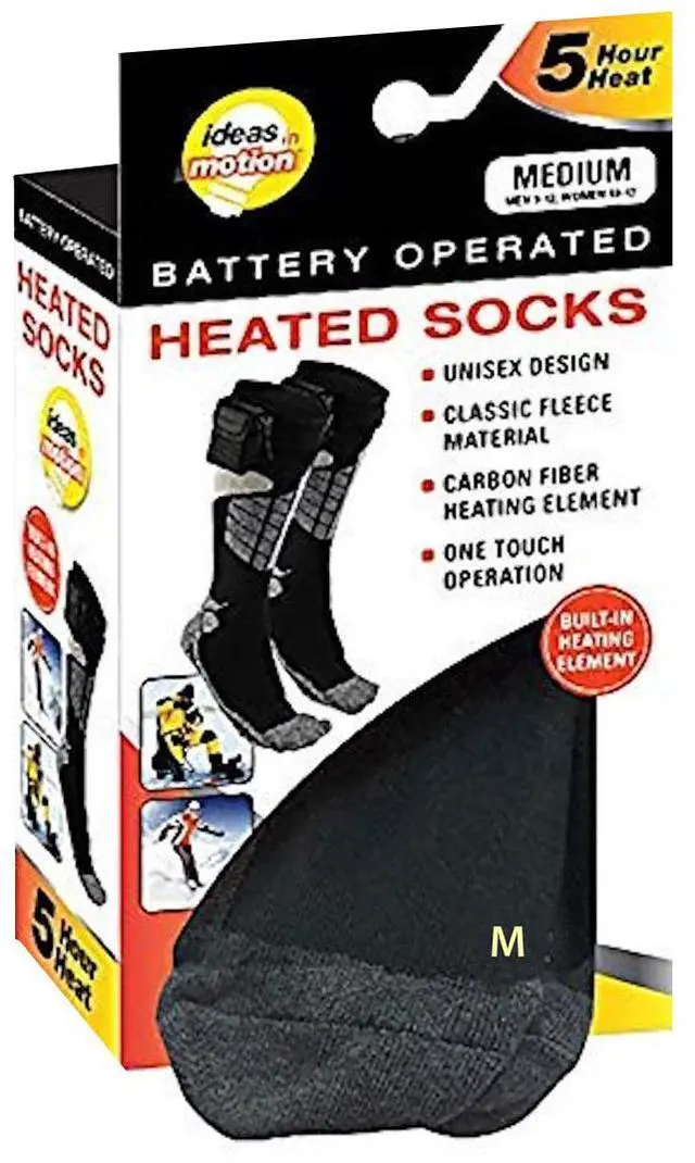 Alt view image 4 of 8 - Ideas In Motion Battery Operated Heated Socks - Medium (M 9-12, W 10-13)