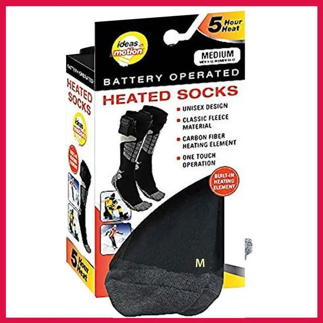 Alt view image 7 of 8 - Ideas In Motion Battery Operated Heated Socks - Medium (M 9-12, W 10-13)
