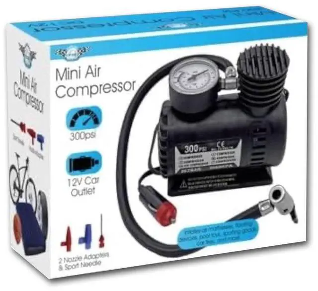 Alt view image 5 of 7 - Mini Air Compressor for Tires and Inflatables-300 PSI
