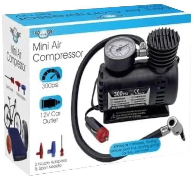 Alt view image 6 of 7 - Mini Air Compressor for Tires and Inflatables-300 PSI