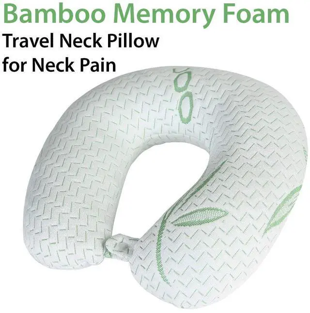 Alt view image 3 of 5 - Bamboo Memory Foam Travel Neck Pillow