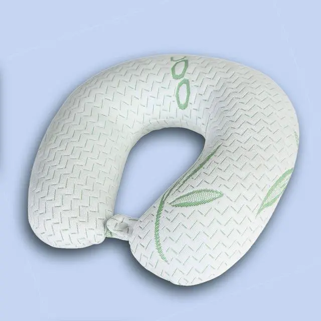 Alt view image 5 of 5 - Bamboo Memory Foam Travel Neck Pillow