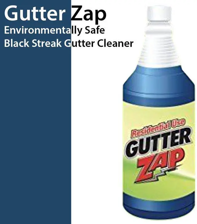Alt view image 5 of 6 - Gutter Zap Environmentally Safe Black Streak Commercial -32 fl oz. (1 Quart)