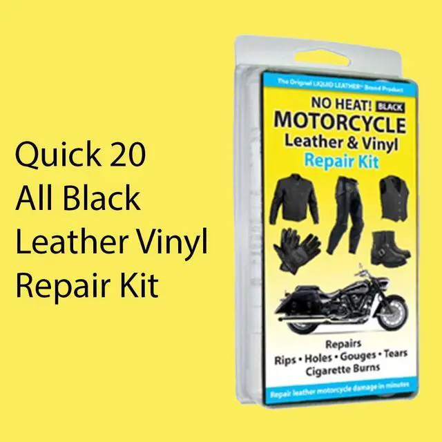 Alt view image 5 of 6 - Quick 20 All Black Leather Repair Kit (30-124)