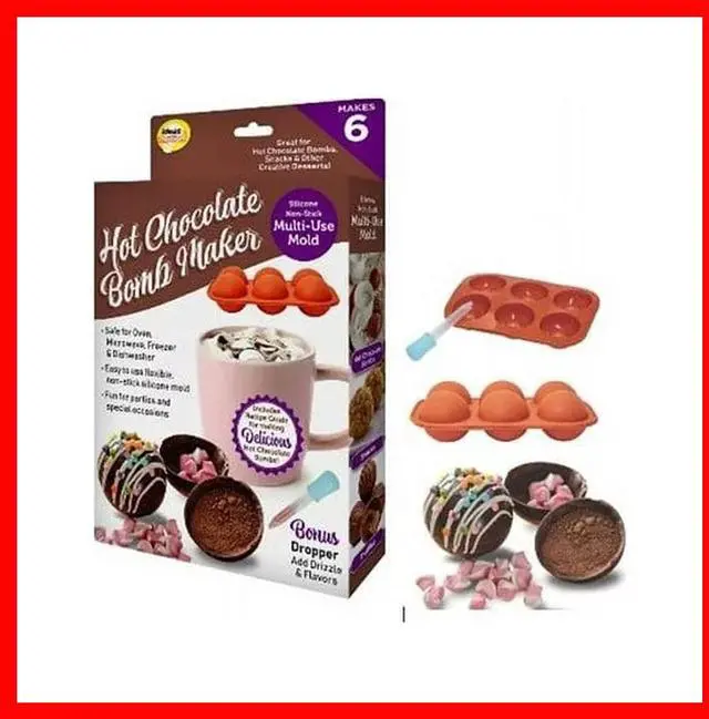 Alt view image 4 of 7 - Hot Chocolate Bomb Maker with Bonus Dropper - Perfect for Custom Flavors