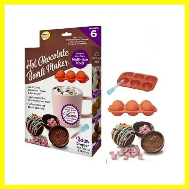 Alt view image 5 of 7 - Hot Chocolate Bomb Maker with Bonus Dropper - Perfect for Custom Flavors