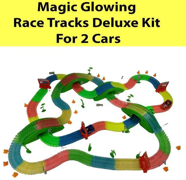 Alt view image 7 of 7 - Magic Tracks Deluxe Kit - 2 Cars