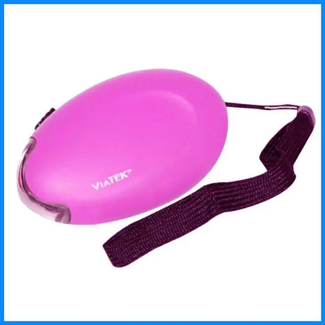 Alt view image 3 of 7 - Viatek Mini Dynamo 3 LED Flashlight, Pink