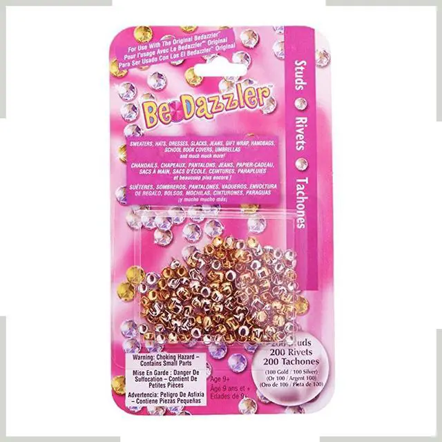 Alt view image 4 of 7 - Bedazzler Stud Refill Pack  200 Gold & Silver Pieces