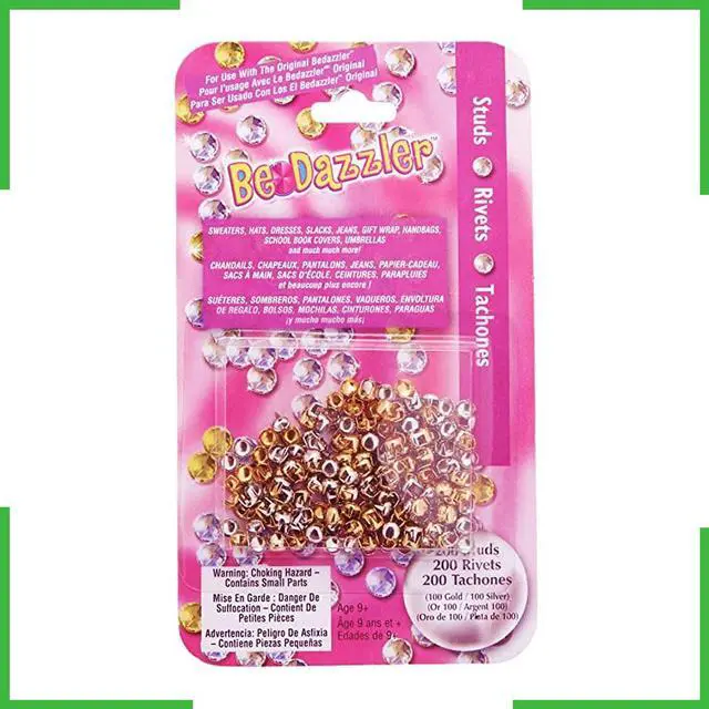 Alt view image 6 of 7 - Bedazzler Stud Refill Pack  200 Gold & Silver Pieces