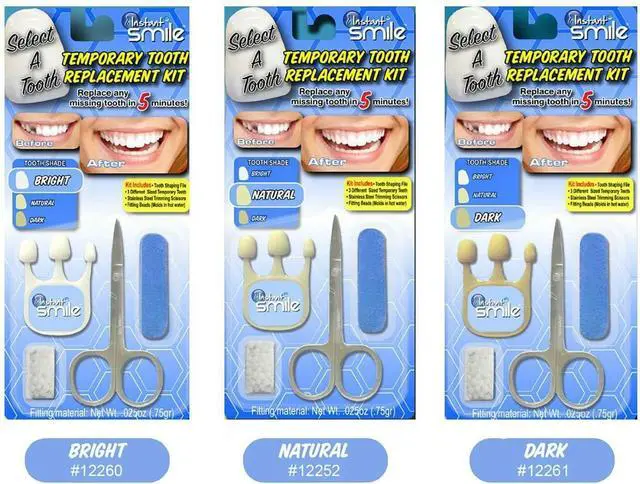 Alt view image 2 of 6 - Instant Smile Select A Tooth Temporary Tooth Replacement Kit- Combo