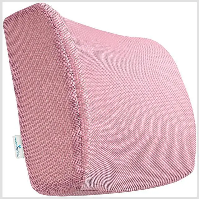 Alt view image 6 of 7 - PharMeDoc  Lumbar Support Cushion- PINK