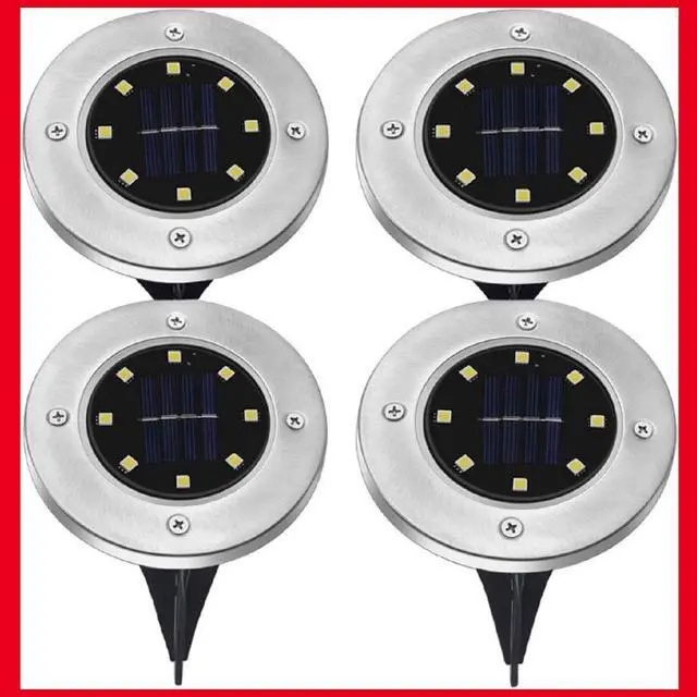 Alt view image 7 of 7 - Radiant Pathways Wireless Solar-Powered Pathway Lights  Set of 4