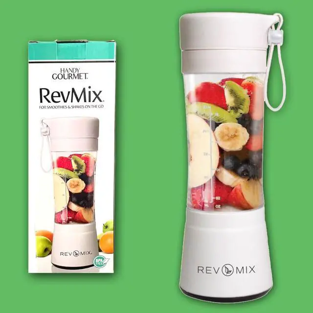 Alt view image 6 of 7 - Handy Gourmet RevMix for Smoothies & Shakes On The Go (White)
