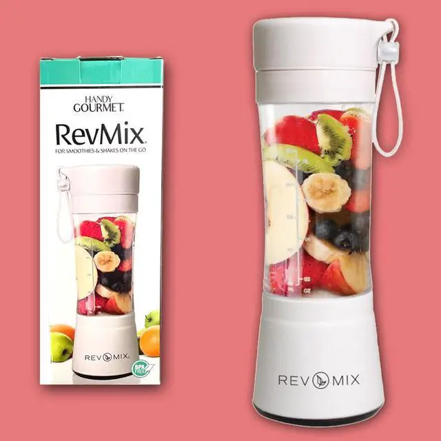 Alt view image 7 of 7 - Handy Gourmet RevMix for Smoothies & Shakes On The Go (White)