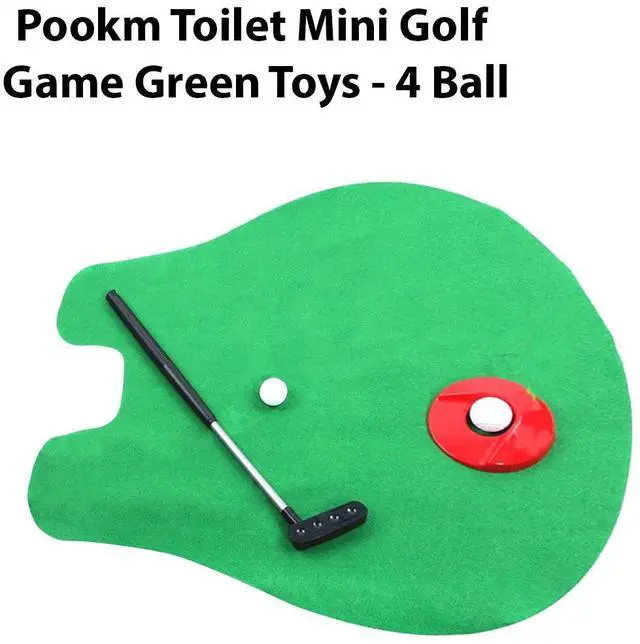 Alt view image 6 of 6 - Pookm Toilet Mini Golf Game