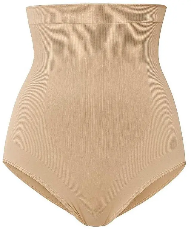 Alt view image 2 of 5 - Belvia Shapewear Slimming Bodysuit, Beige (XXX-Large)