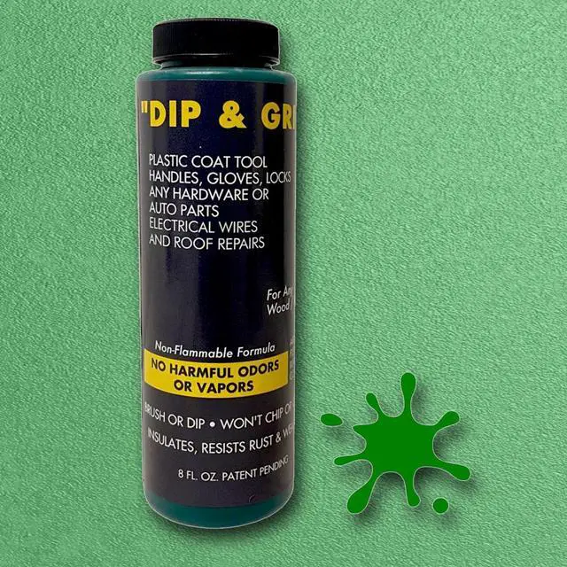 Alt view image 4 of 7 - Dip and Grip Rubberized Plastic Coating (Green) 8 fl. oz