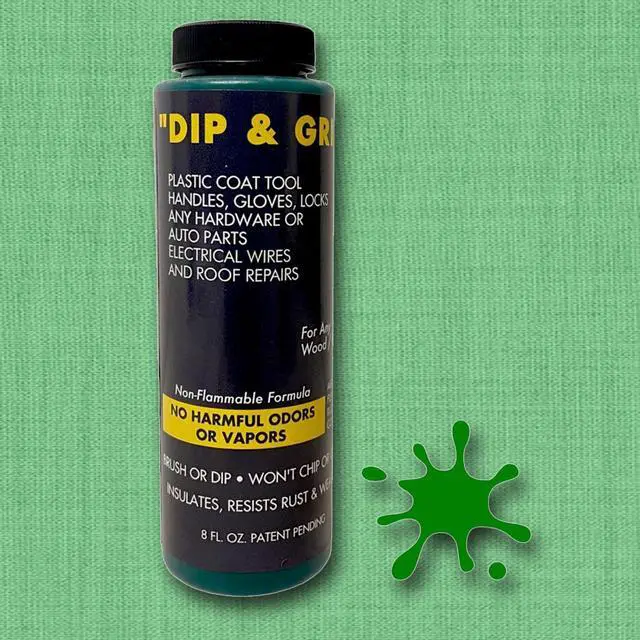 Alt view image 5 of 7 - Dip and Grip Rubberized Plastic Coating (Green) 8 fl. oz