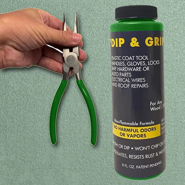 Alt view image 7 of 7 - Dip and Grip Rubberized Plastic Coating (Green) 8 fl. oz