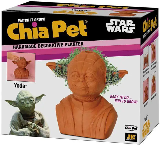Alt view image 8 of 10 - Star Wars Yoda Chia Pet Decorative Planter