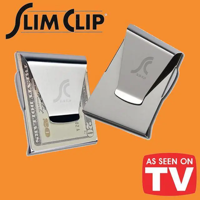 Alt view image 3 of 5 - Slim Clip - Double Sided Money Clip with Slim Light Keychain - 2 Pack