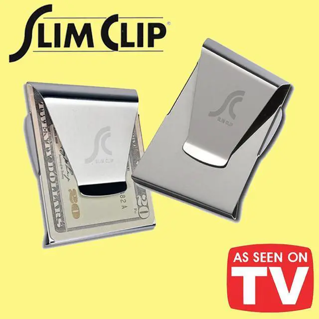 Alt view image 4 of 5 - Slim Clip - Double Sided Money Clip with Slim Light Keychain - 2 Pack