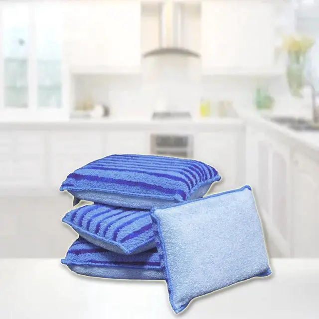 Alt view image 3 of 5 - Magic Microfiber Sponges - 4 Pack: Ultimate Cleaning Power