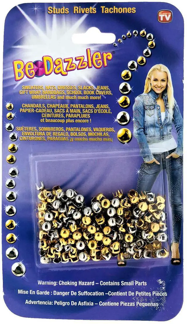 Alt view image 4 of 4 - Be-Dazzler Gold and Silver Studs Refill  300 Pieces