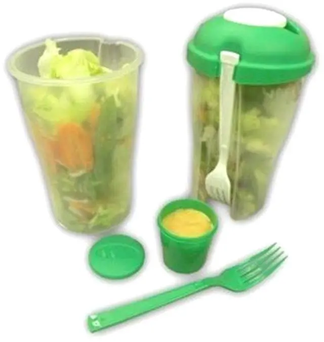 Alt view image 4 of 5 - Salad Fresh To Go: Salad Container with Dressing and Fork