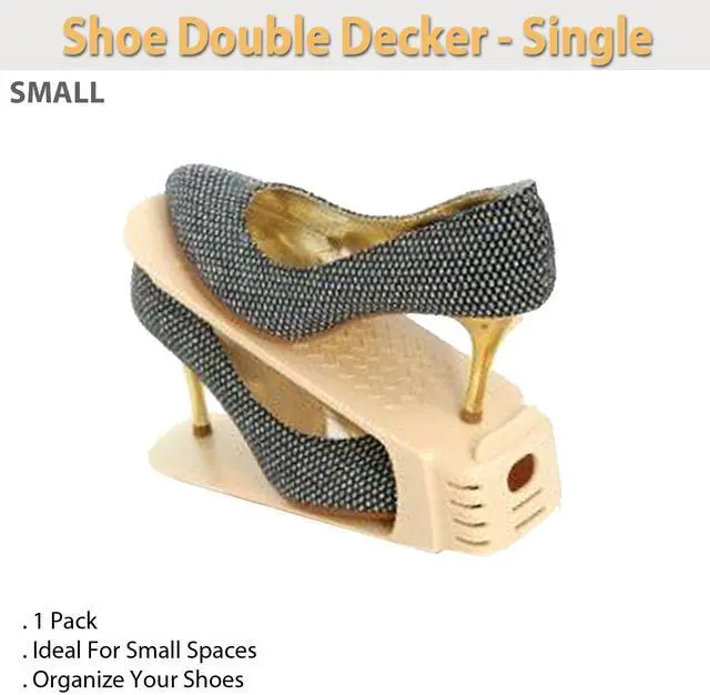 Alt view image 6 of 6 - Shoe Double Decker - Efficient Space-Saving Organizer- Single - Small