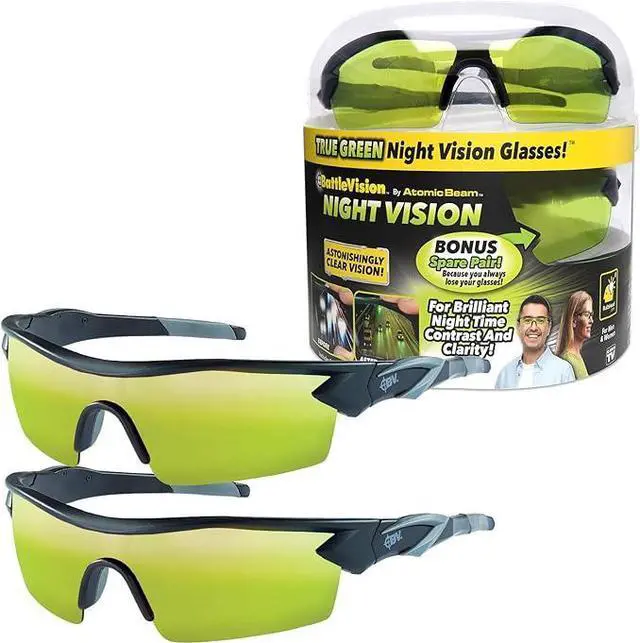 Main image of Battle Vision Night Vision Sunglasses (Two Pack)