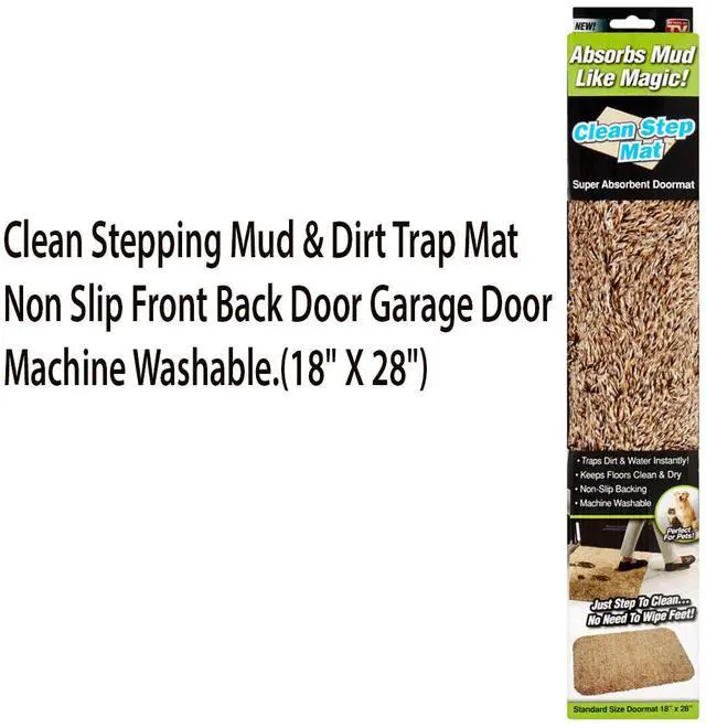 Alt view image 6 of 6 - Clean Stepping Gray Mat - Traps Mud & Dirt to Protect Floors