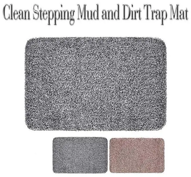 Alt view image 2 of 6 - Clean Stepping Gray Mat - Traps Mud & Dirt to Protect Floors