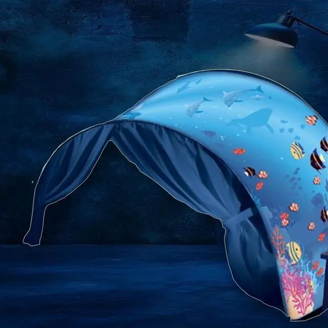 Alt view image 4 of 4 - DreamTents Fun Pop Up Tent - Undersea World - Twin (w/ Light)