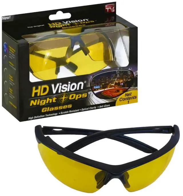 Alt view image 4 of 4 - HD Vision Night Ops Lenses Sunglasses- Unisex- Adult- Black