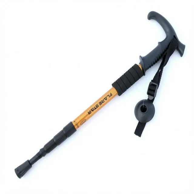 Alt view image 4 of 7 - Flare Star Adjustable Telescopic Trekking Poles - Collapsible Hiking Walking Sticks (Assorted)